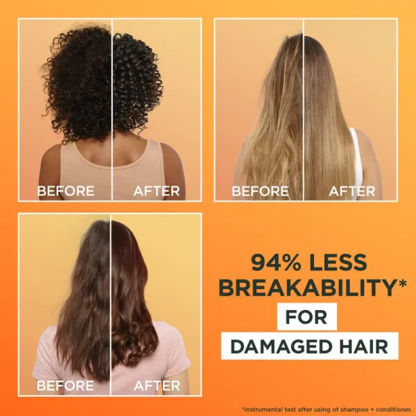 Garnier Fructis Papaya Hair Food regeneračný šampón pre poškodené vlasy 350 ml