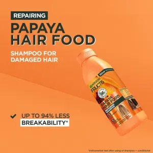 Garnier Fructis Papaya Hair Food regeneračný šampón pre poškodené vlasy 350 ml