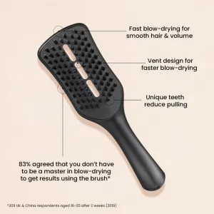 Tangle Teezer Easy Dry & Go Jet Black kefa na vlasy pre rýchlejšiu fúkanú 1 ks