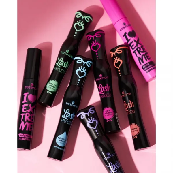 essence Lash PRINCESS riasenka pre efekt umelých rias vodeodolná odtieň Black 12 ml