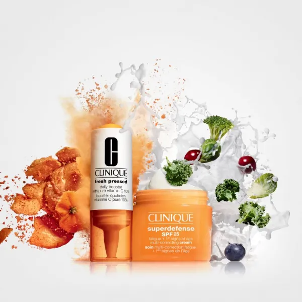 Clinique Superdefense™ SPF 25 Fatigue + 1st Signs Of Age Multi-Correcting Cream krém proti prvým známkam starnutia pre suchú a zmiešanú pleť SPF 25 30