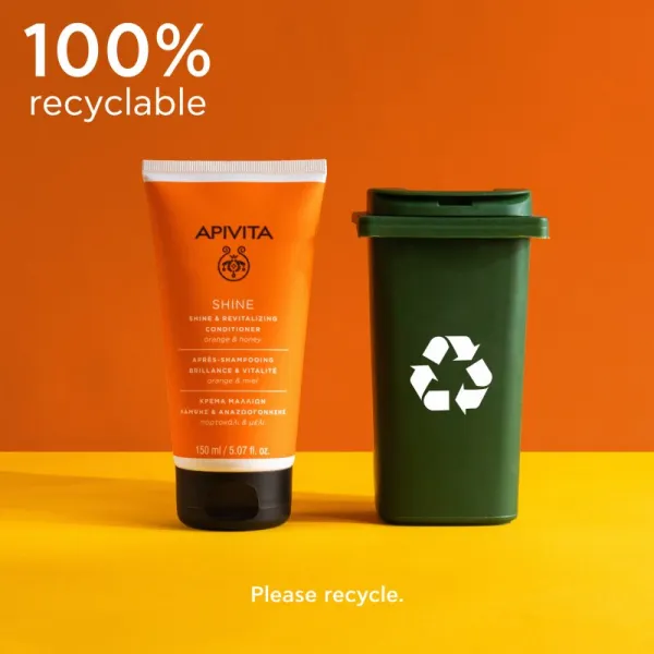 Apivita Shine Revitalizing Conditioner revitalizačný kondicionér pre rozžiarenie mdlých vlasov 150 ml