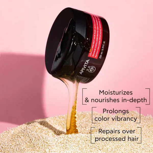 Apivita Color Seal Color Protect Hair Mask maska na vlasy na ochranu farby 200 ml