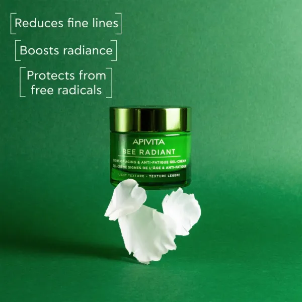 Apivita Bee Radiant Gel-Cream - Light texture ľahký gélový krém proti starnutiu a na spevnenie pleti 50 ml