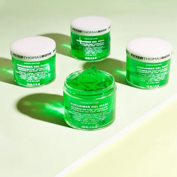 Peter Thomas Roth Cucumber De-Tox Gel Mask hydratačná gélová maska na tvár a očné okolie 150 ml