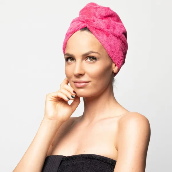 Notino Spa Collection Hair Towel uterák na vlasy Pink 1 ks