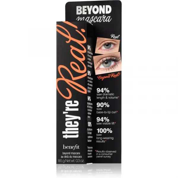 Benefit They're Real! Mascara predlžujúca riasenka pre efekt umelých mihalnic odtieň Jet Black 8.5 g