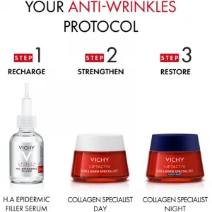 Vichy Liftactiv Collagen Specialist spevňujúci nočný krém proti vráskam 50 ml