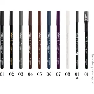Bourjois Khôl & Contour XL dlhotrvajúca ceruzka na oči odtieň 001 Noir-issime 1,65 g