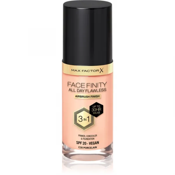 Max Factor Facefinity All Day Flawless dlhotrvajúci make-up SPF 20 odtieň 30 Porcelain 30 ml