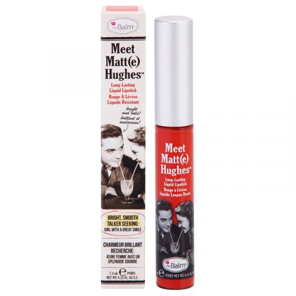 theBalm Meet Matt(e) Hughes Long Lasting Liquid Lipstick dlhotrvajúci tekutý rúž odtieň Honest 7.4 ml