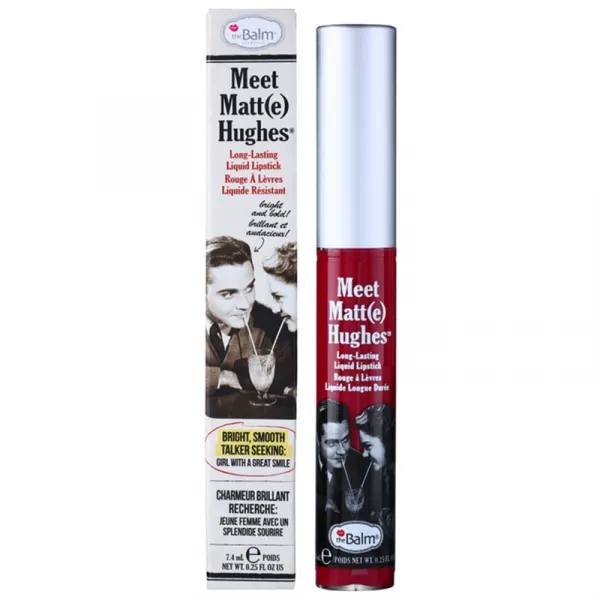 theBalm Meet Matt(e) Hughes Long Lasting Liquid Lipstick dlhotrvajúci tekutý rúž odtieň Dedicated 7.4 ml