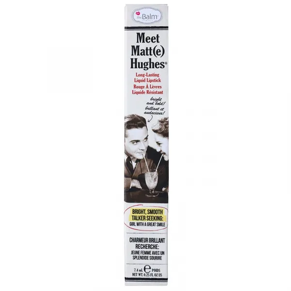 theBalm Meet Matt(e) Hughes Long Lasting Liquid Lipstick dlhotrvajúci tekutý rúž odtieň Dedicated 7.4 ml