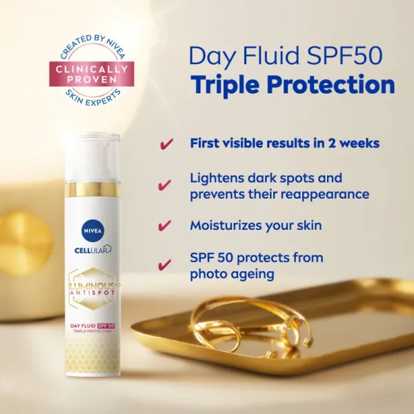 Nivea Cellular Luminous 630 denný krém proti pigmentovým škvrnám SPF 50 40 ml