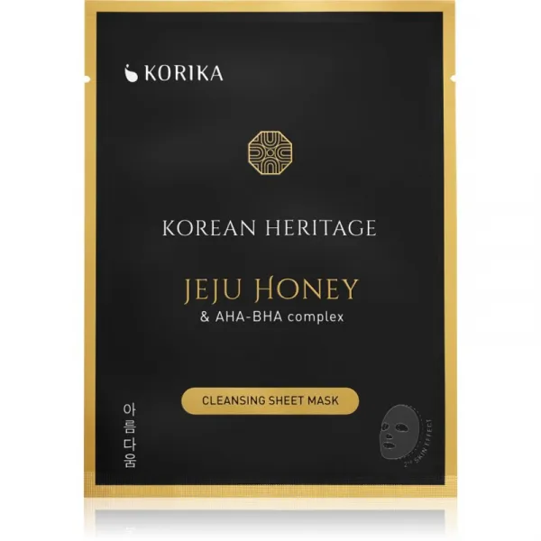 KORIKA Korean Heritage Set of 5 Cleansing Face Sheet Masks set pleťových masiek za zvýhodnenú cenu pre dokonalé vyčistenie pleti
