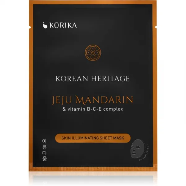 KORIKA Korean Heritage Set of 5 Skin Illuminating Face Sheet Masks set pleťových masiek za zvýhodnenú cenu pre rozjasnenie pleti