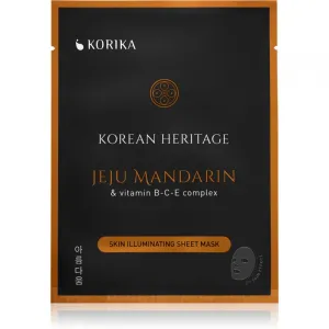 KORIKA Korean Heritage Set of 5 Skin Illuminating Face Sheet Masks set pleťových masiek za zvýhodnenú cenu pre rozjasnenie pleti