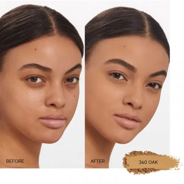 Shiseido Synchro Skin Self-Refreshing Custom Finish Powder Foundation púdrový make-up odtieň 340 Oak 9 g