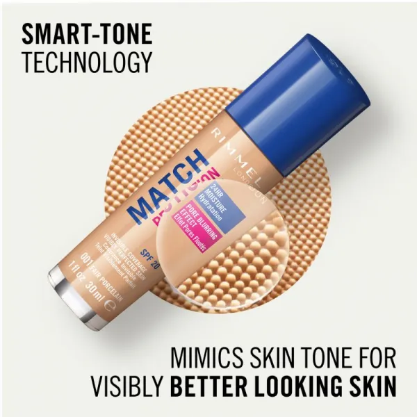 Rimmel Match Perfection tekutý make-up SPF 20 odtieň 90 Porcelain 30 ml