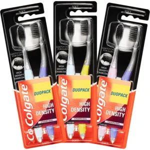 Colgate High Density Charcoal zubná kefka soft 2 ks