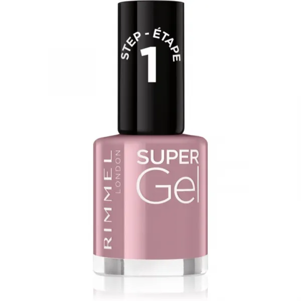 Rimmel Super Gel gélový lak na nechty bez použitia UV/LED lampy odtieň 023 Grape Sorbet 12 ml