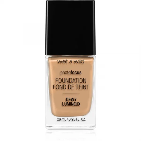Wet n Wild PhotoFocus ľahký hydratačný make-up pre rozjasnenie pleti odtieň Golden Beige 28 ml