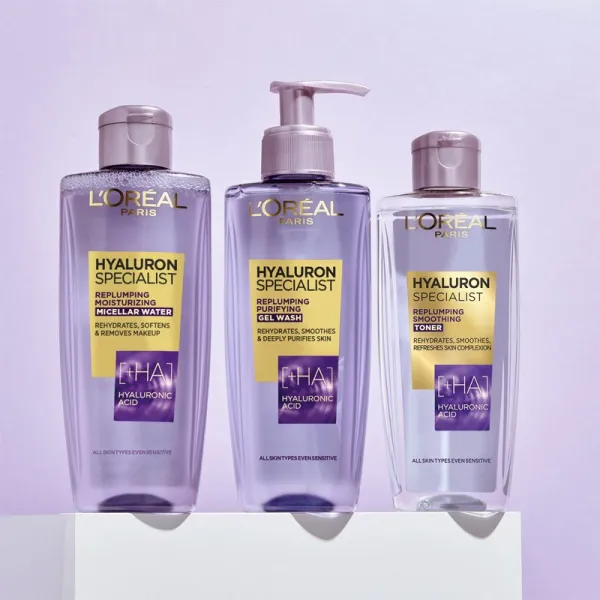 L’Oréal Paris Hyaluron Specialist hydratačná micelárna voda s kyselinou hyalurónovou 200 ml