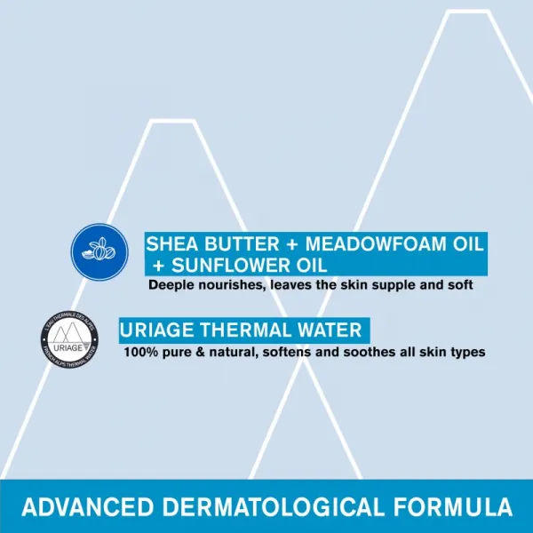 Uriage Hygiène Cleansing Cream vyživujúci čistiaci krém na telo a tvár 200 ml