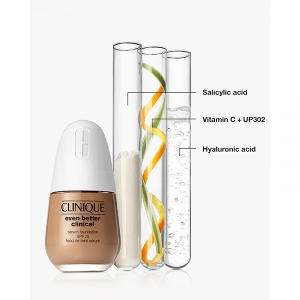 Clinique Even Better™ Clinica Serum Foundation ošetrujúci make-up SPF 20 odtieň WN 04 Bone 30 ml