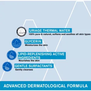 Uriage Hygiène Extra-Rich Dermatological Gel čistiaci gél na tvár a telo 1000 ml