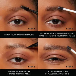 NYX Professional Makeup The Brow Glue gél na obočie odtieň Transparent 5 g