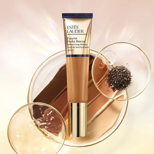 Estée Lauder Futurist Hydra Rescue hydratačný make-up SPF 45 odtieň 4N1 Shell Beige 35 ml
