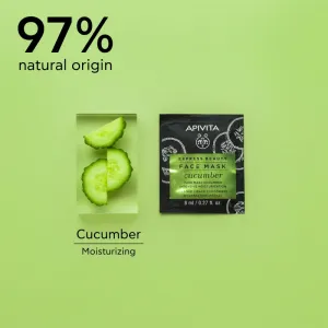 Apivita Express Beauty Moisturizing Face Mask Cucumber intenzívne hydratačná pleťová maska 2x8 ml