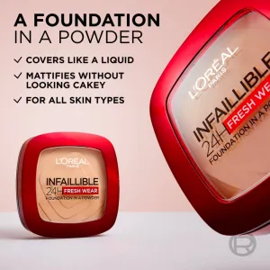 L’Oréal Paris Infaillible Fresh Wear 24h púdrový make-up odtieň 20 Ivory 9 g