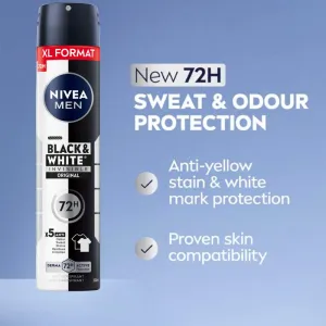 Nivea Men Black & White Invisible Original antiperspirant v spreji pre mužov 200 ml