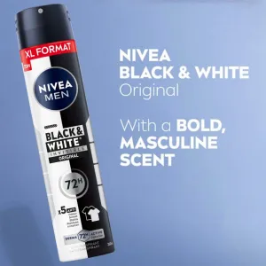 Nivea Men Black & White Invisible Original antiperspirant v spreji pre mužov 200 ml