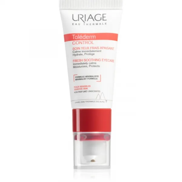 Uriage Toléderm Control Fresh Soothing Eyecare hydratačný a ukľudňujúci krém na očné okolie 15 ml