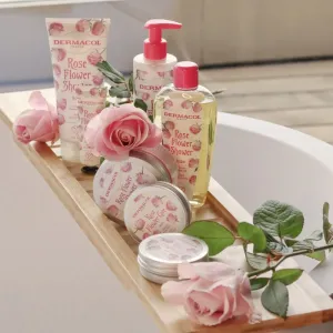 Dermacol Flower Care Rose darčeková sada plechový box