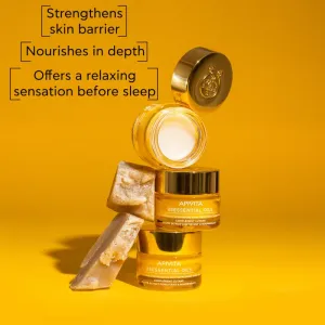 Apivita Beessential Oils Strengthening & Nourishing Night Balm nočný pleťový balzam pre výživu a hydratáciu 15 ml