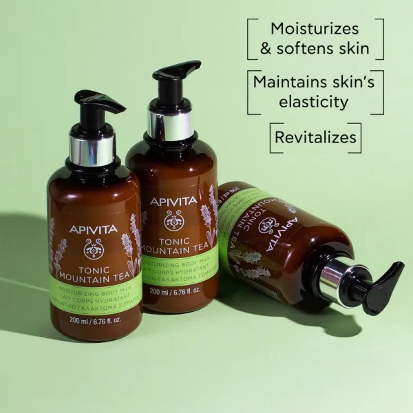 Apivita Tonic Mountain Tea Moisturizing Body Milk hydratačné telové mlieko 200 ml