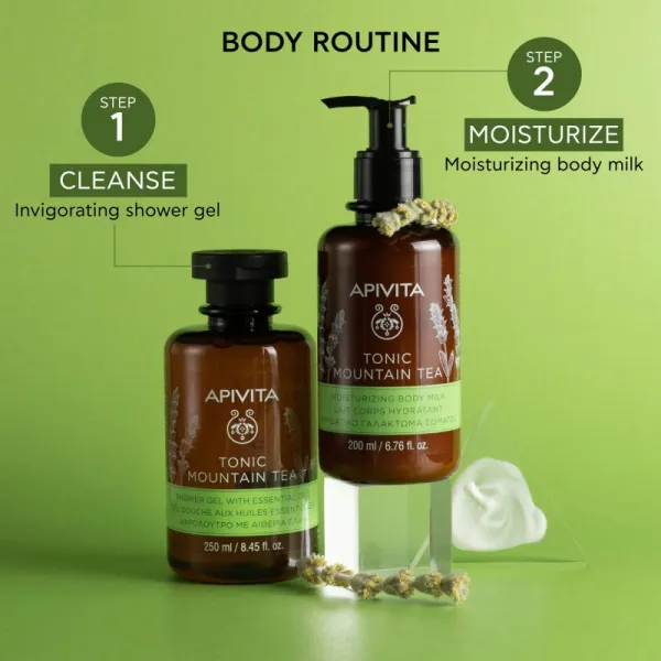 Apivita Tonic Mountain Tea Moisturizing Body Milk hydratačné telové mlieko 200 ml