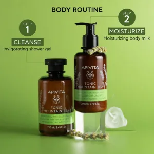 Apivita Tonic Mountain Tea Moisturizing Body Milk hydratačné telové mlieko 200 ml