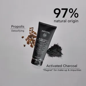 Apivita Cleansing Black Detox Cleansing Gel čistiaci gél s aktívnym uhlím na tvár a oči 150 ml