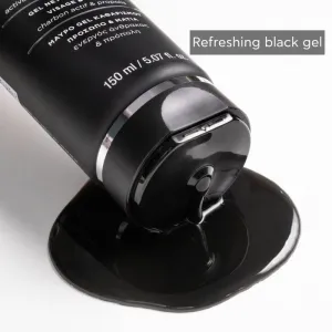 Apivita Cleansing Black Detox Cleansing Gel čistiaci gél s aktívnym uhlím na tvár a oči 150 ml
