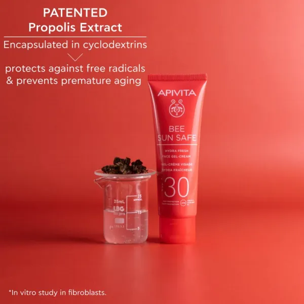 Apivita Bee Sun Safe Hydra Fresh Face Gel-Cream SPF30 hydratačný gél krém SPF 30 50 ml