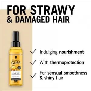 Schwarzkopf Gliss Oil Nutritive ochranný olej pre tepelnú úpravu vlasov 150 ml