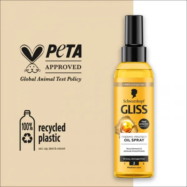 Schwarzkopf Gliss Oil Nutritive ochranný olej pre tepelnú úpravu vlasov 150 ml