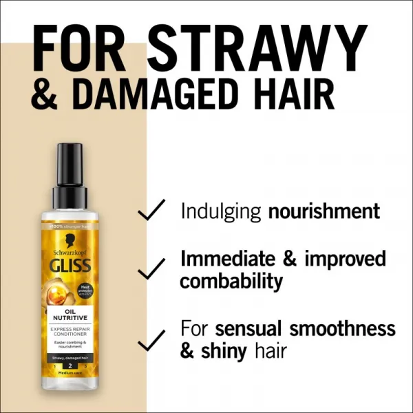 Gliss Oil Nutritive expresný regeneračný kondicionér 200 ml