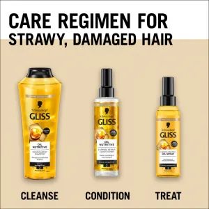 Schwarzkopf Gliss Oil Nutritive ochranný olej pre tepelnú úpravu vlasov 150 ml
