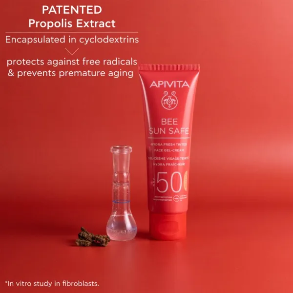 Apivita Bee Sun Safe Hydra Face Tinted Gel-Cream SPF50 tónovaný gélový krém SPF 50 50 ml